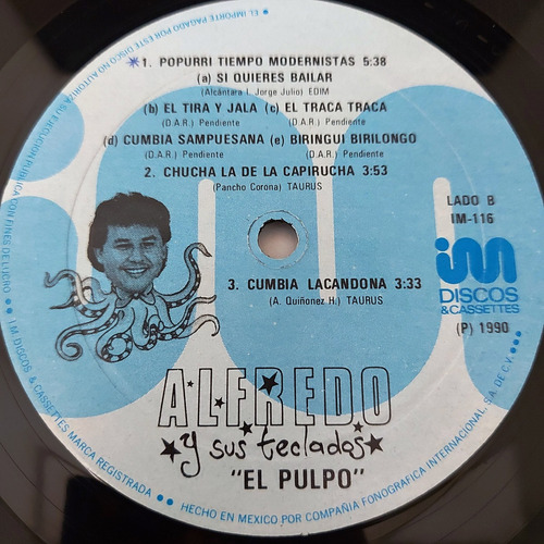 Alfredo Y Sus Teclados El Pulpo - A Mover El Pollo Lp
