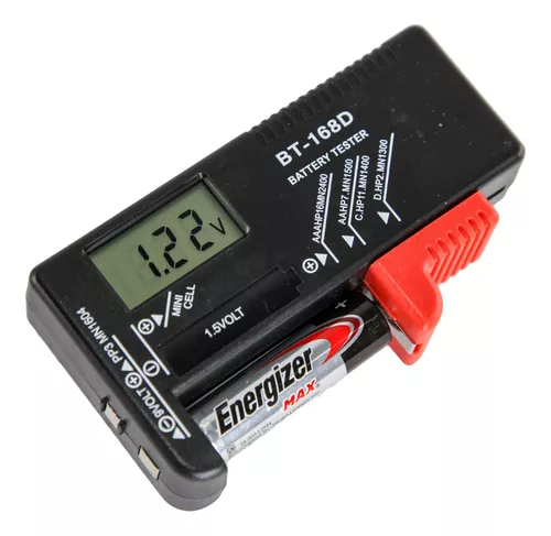 Probador Carga Tester Pilas Digital 1.5v Aa Aaa D C 9v Htec