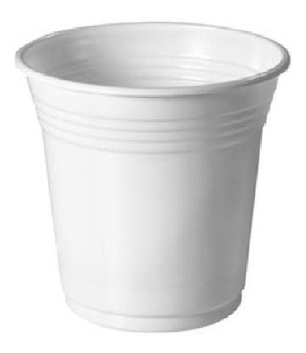 Vaso Plastico Descartable 110cm3 Blanco Cafe X 100u