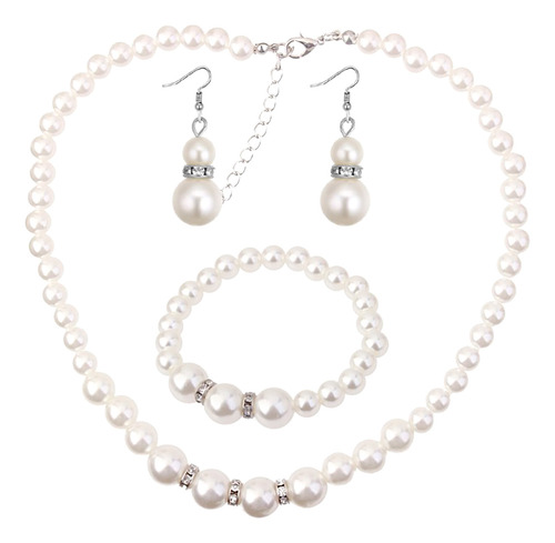 Conjunto De Collar Y Pendientes W Para Mujer Con Diamantes Y