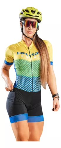 Conjunto De ropa De Ciclismo para mujer, mono largo, chándal morado De  Brasil, Macaquinho