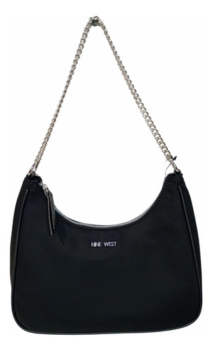 Nine West Bolsa Hobo Para Mujer Negra Con Cadena Y Correa Te