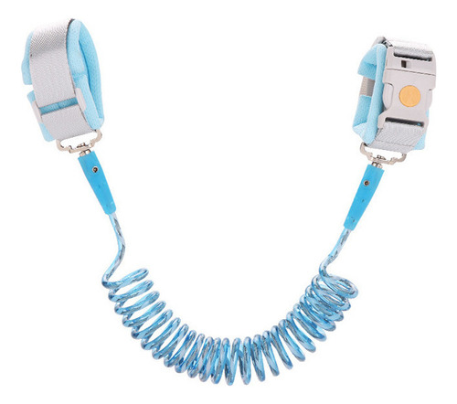 Arés De Seguridad Con Correa Llave Pulsera Para Niños Bebes Color Azul Induction Whistle Lock + Anti-cutting Metal Head