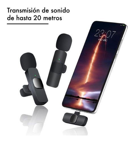 Micrófono 2 Mics Compatible iPhone iPad Corbatero MeganTech