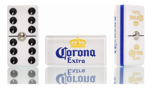 Dominó Corona Extra Fondo Blanco + Baraja Poker Victoria