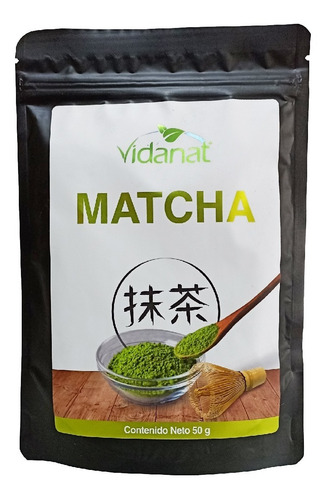 Infusion Matcha En Polvo Vidanat Con 50 Gramos Matcha