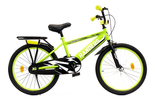 Bicicleta Infantil De Paseo Rodado 20 Randers Bke-202d Verde