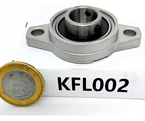 Kfl002 - Kit Com 15 Mancais Com Rolamento Para Eixo 15mm