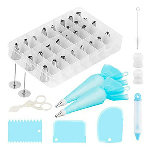 Kit Decoración 42pcs Para Pastel Acero Inoxidable