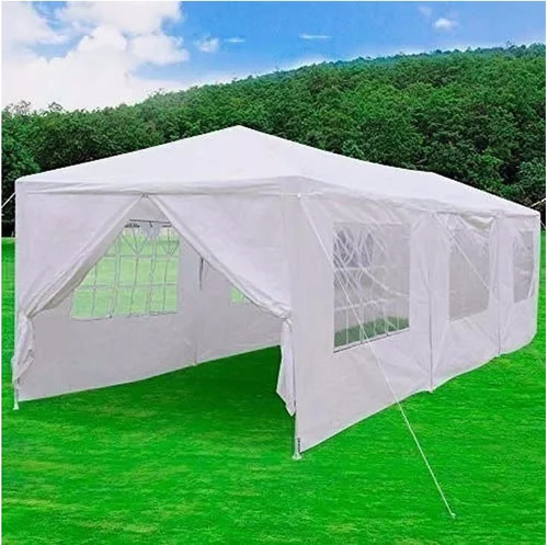 Gazebo Exahome 9x3 Pared Ventana + Puerta Impermeable Evento