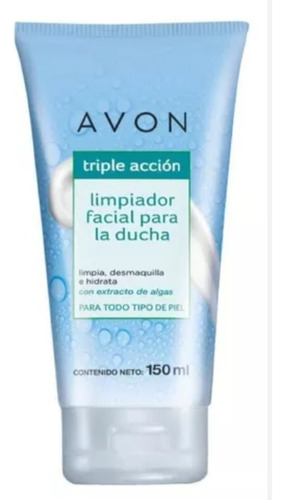 Avon Triple Acción. Limpiador Facial Para La Ducha 150 Ml