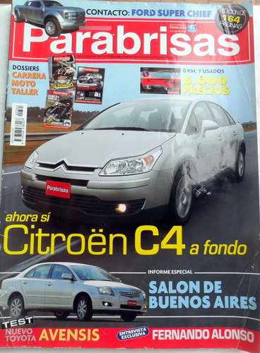 Parabrisas 345 Citroen C4, Toyota Avensis, Ford Super Chief