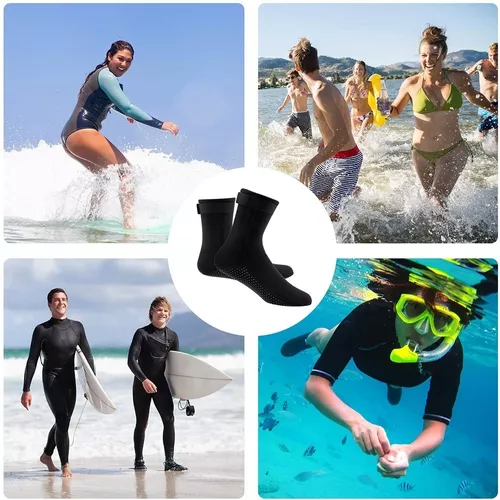 Calcetines de buceo Calcetines de agua de playa de neopreno de 3 mm Botas  de traje de neopreno térmico KEEP DIVING calcetines de buceo
