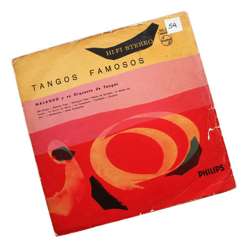 ¬¬ Vinilo Tango Malando / Tangos Famosos Zp 