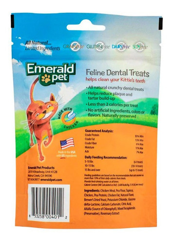Imagen 2 de 6 de Dental Treats Para Gatos 100% Natural - 3 Deliciosos Sabores