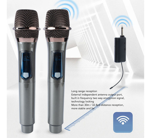 . Universal Micrófono Inalámbrico Profesional Karaoke Kit