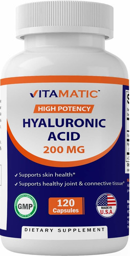 Suplementos De Cido Hialurnico Vitamatic 200 Mg  Apoya El Te