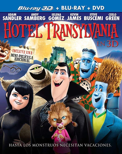 Hotel Transylvania 3d Pelicula Bluray Combo Br3d + Br + Dvd