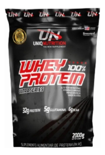 Whey 100% Protein 2kg Uniq Nutrition Sabor Chocolate