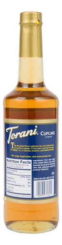 Torani Jarabe Para Bebidas Sabor Cupcake 750 Ml