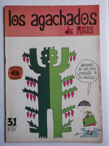 Los Agachados De Rius # 31 Editorial Posada Enero 1970