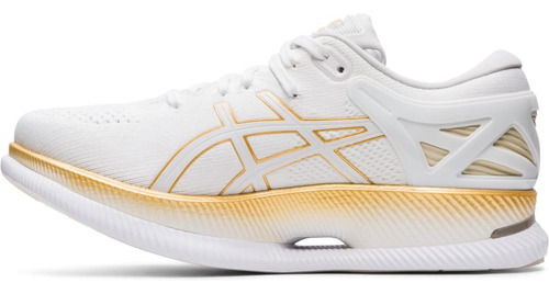 Asics Zapatos Para Mujer, 8, Blanco / Oro  B082zsnm4k_080424