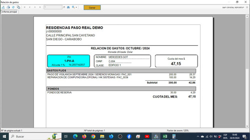 Sistema Para Control De Condominio Doble Moneda