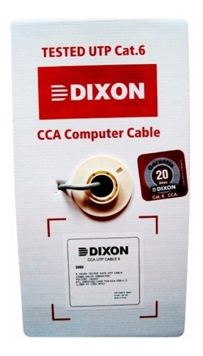 Cable Utp Cat6 Dixon 3060 305 Metros Internet Camaras