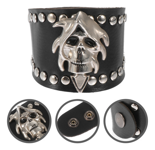 Pulsera Punk Skull Rock And Roll