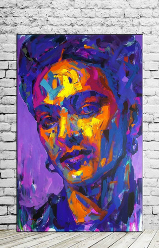 Cuadros Frida Kahlo Modernos En Lienzo Canvas 72x45 Cm N19