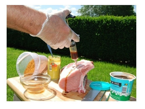 Imagen 4 de 7 de Jeringa Gastronomica Medidora Para Inyectar Carnes Cocina