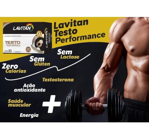 Testo Performance Lavitan, Potência E Vitalidade - 30 Comp