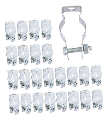 25 Piezas De Colegas De Conducto De Acero Galvanizado 20 Mm