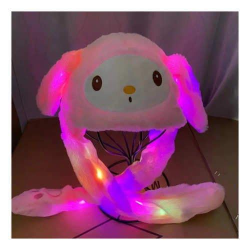 Gorro Orejas Móviles Y Luces Led De My Melody Kawaii 