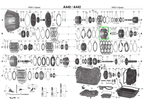 Tambor Overdrive De Caja Atm A440f Original Toyota Samurai