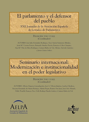 Libro El Parlamento Y El Defensor Del Pueblo. Seminario I...
