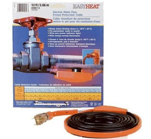 Cable De Calefacción Easy Heat Inc Ahb 112 De 12 Pies Color 
