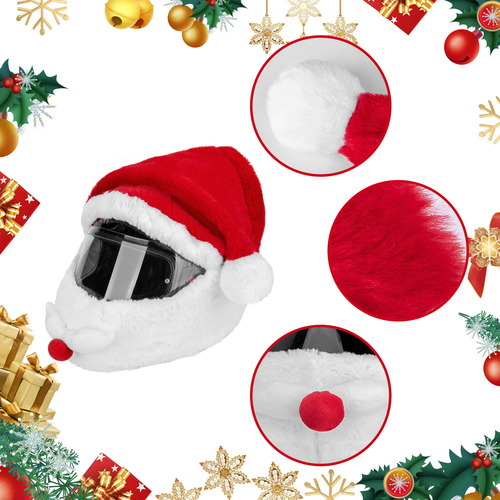 Funda De Casco De Motocicleta Papa Noel Navidad Color Diseño Tamaño Del Casco