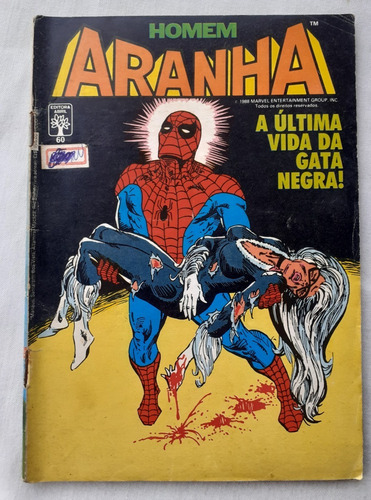 Homem-aranha Nº 60 - Gata Negra - Ed Abril - 1988