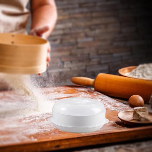 Vaporizador De Microondas Redondo Para Cocinar Un Plato De