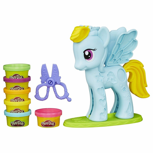 Play-doh Pony Rainbow Dash Peinados De Colores B0011 Hasbro