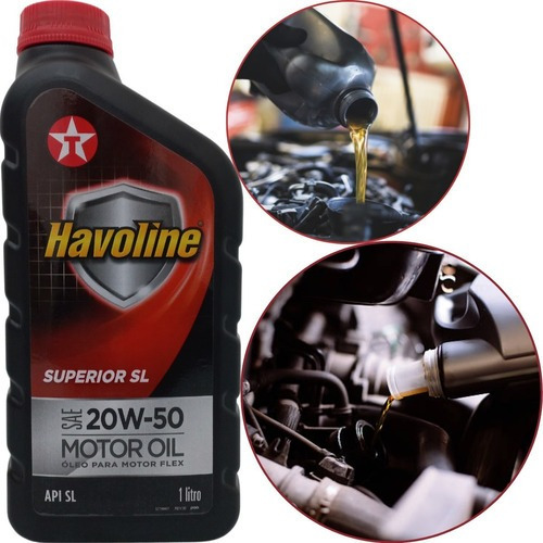 1 Litro Óleo Motor Mineral 20w50 Superior Sl Texaco Havoline