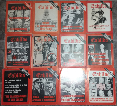 Lote De  12 Revistas Cabildo N°2-3-7-28-29-30-31-32-55-56-77