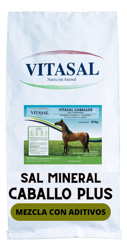 Sal Mineral Plus Para Caballo Vitasal Plus 20 Kilos.