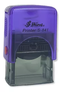 Sello automático personalizado Shiny S-841, color púrpura transparente para lactancia
