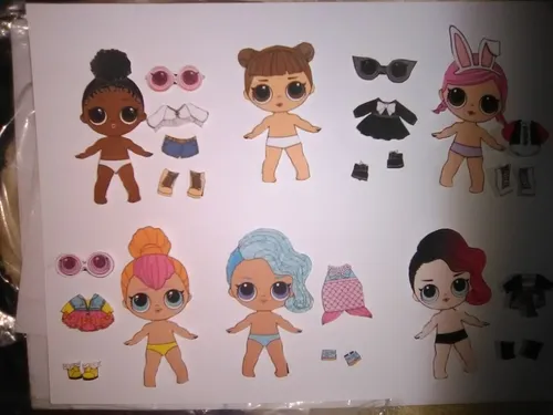 Muñecas de papel online para vestir lol