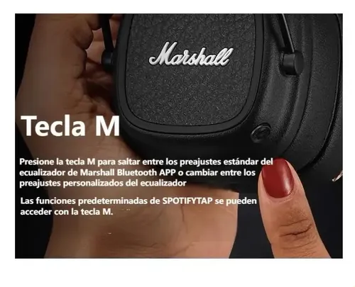 Fones De Ouvido Bluetooth Marshall Major V Black On Ear | MercadoLivre