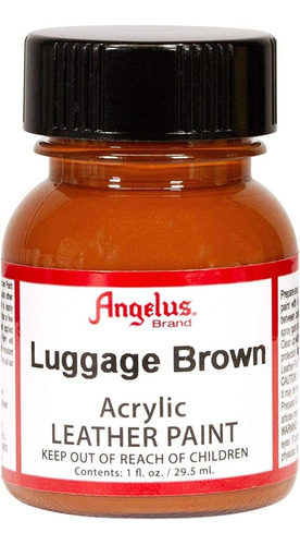 Pintura Acrilica Para Cuero Angelus Marron 29.5ml