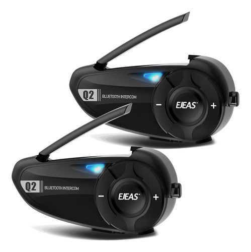 Ejeas Q2 - Intercomunicador Bluetooth Para Casco De Motocicl