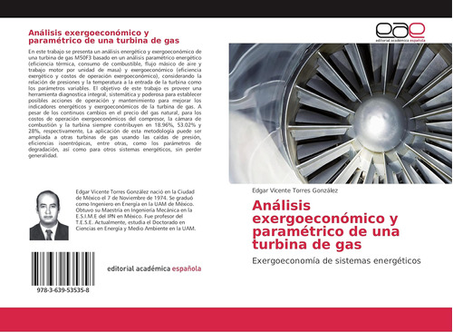 Libro: Análisis Exergoeconómico Y Paramétrico Una Turbina